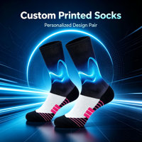 Chaussettes à revers pour adultes, motif original, personnalisées, imprimées sur mesure, respirantes, absorbant la transpiration