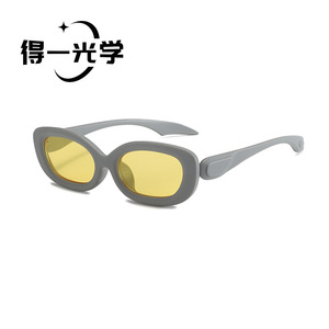 De Yi <b>Optics</b> Oval Sunglasses Black PC Frame UV400 Unisex Fashion Outdoors Cycling <b>Driving</b> - Product Image 4