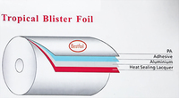 Rouleau de film alu tropical pour blisters de comprimés