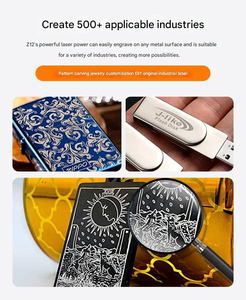 Yhs mới xách tay nhỏ Máy khắc laser 20 Wát Máy tính để bàn sợi Laser đánh dấu máy cho kim loại vòng Pin Logo - Product Image 6
