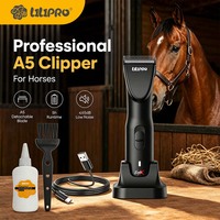 Tondeuse professionnelle LILIPRO EagleX A5 à faible bruit pour chiens, tondeuse rechargeable sans fil pour animaux de compagnie, kit de toilettage pour chevaux