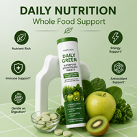 Comprimés effervescents Super Greens mélangés pour adultes OEM ODM – Complément nutritionnel quotidien naturel à base d'extraits de fruits et légumes verts