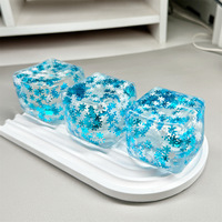 Nouveau Jouet Anti-Stress en Forme de Pieuvre ou d'Ours Glacé à Presser, Cube à Rebond Lent pour un Plaisir de Pression