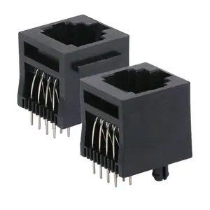 Conector Ethernet RJ45 sin blindaje vertical 8P8C, conector modular, 1 unidad, 2 unidades
