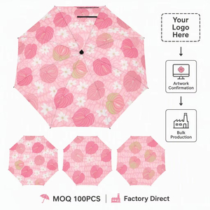 <span class=keywords><strong>Parapluie</strong></span> de golf rose à imprimé cœur, vente en gros, logo personnalisé, coupe-vent, imperméable, idéal pour la promotion et la publicité, pour la pluie et le soleil - Product Image 6