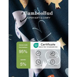 Pijama de Bambú para Bebé con Cierre, Manga Larga, Viscosa de Bambú, Unisex, Transpirable, Mono Tejido - Product Image 3