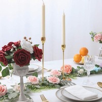 25 pièces de roses artificielles en soie, tiges de fleurs pour centres de table de mariage, cadeaux de mariée et décorations de fête