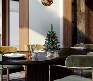 Mini Albero <span class=keywords><strong>di</strong></span> <span class=keywords><strong>Natale</strong></span> da 24 Pollici per Decorazione da Tavolo - Albero <span class=keywords><strong>di</strong></span> <span class=keywords><strong>Natale</strong></span> <span class=keywords><strong>di</strong></span> Lusso con Luci |   4 Colori - Product Image 3