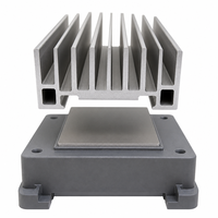 Radiateur en aluminium sur mesure |   Réponse rapide en 1h |   Ailette usinée avec précision par CNC pour boîtier d'alimentation électronique
