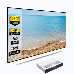 เครื่องฉายเลเซอร์4K สำหรับ4K,เครื่องฉายเลเซอร์การโยนสั้นพิเศษหน้าจอฉาย4K สำหรับโฮมเธียเตอร์