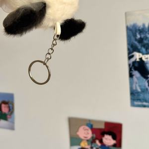 Porte-clés <span class=keywords><strong>chien</strong></span> en peluche douce, motif animal de dessin animé, avec collier en peluche, pour sac, <span class=keywords><strong>cadeau</strong></span> de Saint-Valentin - Product Image 5