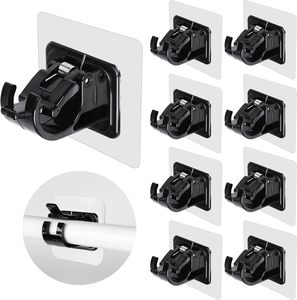 Accessori <span class=keywords><strong>per</strong></span> <span class=keywords><strong>tende</strong></span> in plastica ABS senza <span class=keywords><strong>asta</strong></span> <span class=keywords><strong>per</strong></span> tenda staffe <span class=keywords><strong>per</strong></span> traversa a parete frontale porta <span class=keywords><strong>asta</strong></span> <span class=keywords><strong>per</strong></span> tenda autoadesiva - Product Image 1
