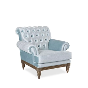 सबसे अच्छी बिक्री कस्टम फ्रेंच ठोस लकड़ी लिविंग रूम फर्नीचर मॉडल रूम 3-सीट सोफे घुमावदार आर्मरेस्ट के साथ - Product Image 3