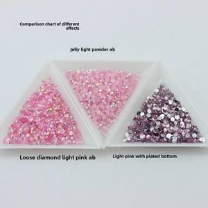 พลอยเทียมเจลลี่หลังแบนทำจากเรซินสีสันสดใสมีกาวแบบทำมือแบบทำมือพลอยเทียมเรซิ่นเพชรแบบหลวมสำหรับตุ๊กตางานฝีมือ - Product Image 4