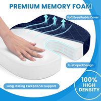 Coussin de siège ergonomique triangulaire personnalisable en mousse à mémoire de forme pour le coccyx, tissu en maille 3D tissé, amovible et lavable pour sièges