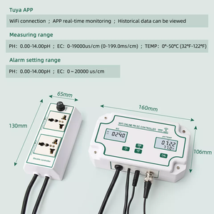<span class=keywords><strong>PH</strong></span>-W2823EU तुया ऑनलाइन वाईफाई डिजिटल <span class=keywords><strong>ph</strong></span> नियंत्रक 3 में हाइड्रोपोनिक्स एक्वैरियम के लिए 1 जल गुणवत्ता नियंत्रक में 3 - Product Image 6