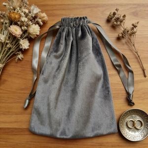 Bolsa de Terciopelo de Algodón con Cordón para Té, Gafas de Sol, Accesorios, Bolsa de Mano Reutilizable, Estuche Cosmético Económico al por Mayor - Product Image 2