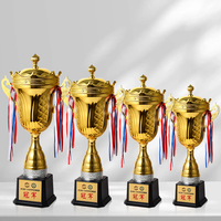 Fabricant personnalisé football basket-ball football métal trophée or récompense cricket trophée coupe