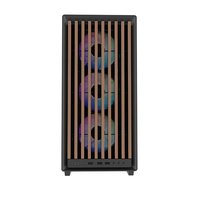 Boîtier de PC Gamer JNP-C112 ATX Airflow Mid Tower avec panneau frontal en maille métallique et fenêtre latérale en stock