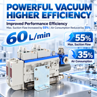 Sistem Generator Vakum Pneumatik Terintegrasi 2-10 Stasiun Kustom dengan Katup Solenoid untuk Otomasi Industri