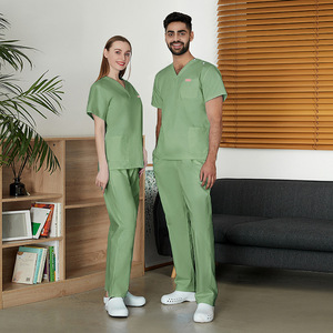 Tenues Médicales Personnalisées : Blouses d'Infirmière Col V Tendance, Respirantes, Anti-Transpiration, Multi-Poches – Ensembles Uniformes d'Infirmière - Product Image 4