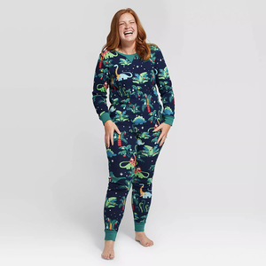 Atacado moletons macios para adultos Crianças e animais de estimação Família Natal Pijama Combinando Família Sleepwear <span class=keywords><strong>Sets</strong></span> - Product Image 2