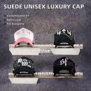 หมวกแก๊ป BAEZ กำมะหยี่เนื้อนุ่มแบบ OEM ODM พร้อมโลโก้โลหะ CT Gorra 5 แผง ผ้าซาตินหรูหรา Tito Doble P Rosones สไตล์สปอร์ตวินเทจสำหรับทุกเพศ - Product Image 2