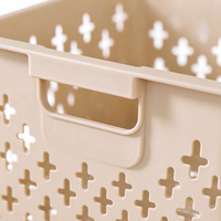 Panier de rangement en plastique de qualité supérieure, organiseur de bureau, bac pour collations, jouets, articles divers, cuisine, usage domestique, conteneur de rangement robuste et empilable