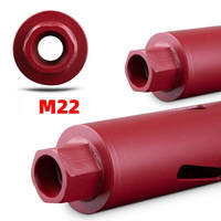 Foret diamanté à noyau M22 38/44/51 mm Perforateur à béton Outils de perçage pour murs en maçonnerie