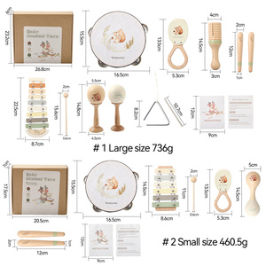 Hot Bán Unisex 2-4 Năm Tuổi Trẻ Em Giáo Dục Đồ Chơi Dễ Thương Sóc Âm Nhạc Thiết Lập Combo Vui Vẻ Bộ Gõ Đàn Piano Nhạc Cụ Cho Chơi - Product Image 6