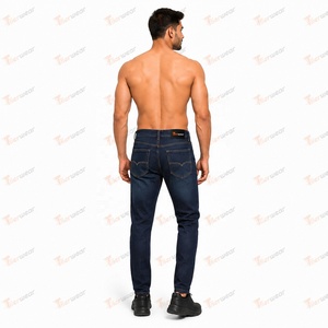 Jeans pour hommes, pantalons en denim sur mesure, vente en gros, fabricant de jeans slim pour hommes, pantalons en denim de coton de qualité supérieure, logo personnalisé, décontracté - Product Image 4