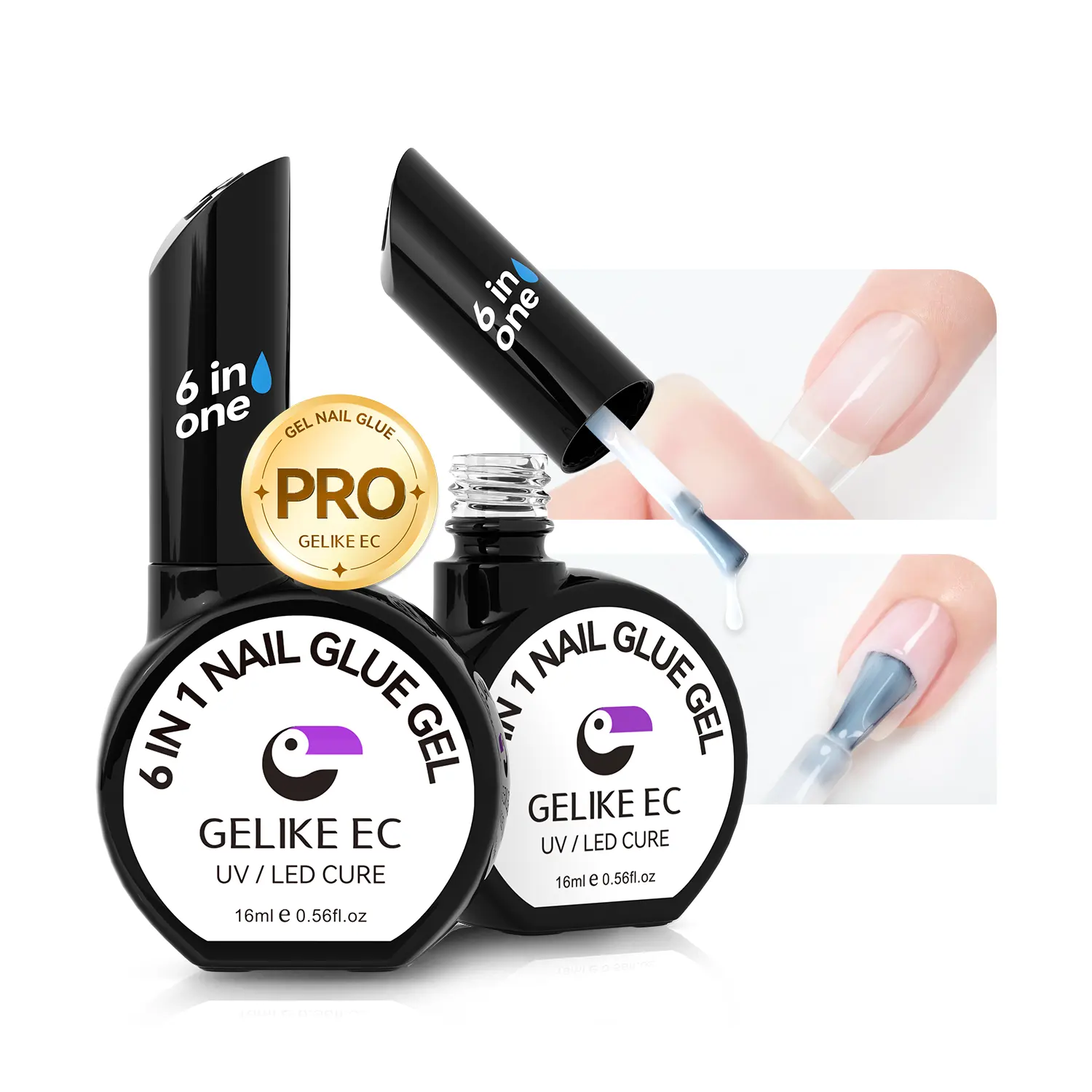 Gel UV pour ongles, transparent, à pointes, couleur claire, offre spéciale, pièces