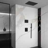 Ensemble de douche cascade moderne Rain, mitigeur de douche encastré