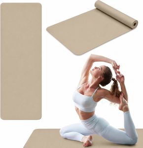 Tapete de Yoga Personalizado, Ecológico, de Caucho Natural y PU, Antideslizante, Grueso, Curvo, Ovalado, para Pilates, Fitness y Ejercicio, con Logotipo - Product Image 6