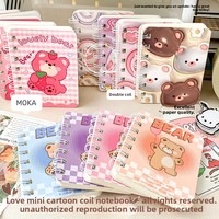 Carnet de notes Kawaii A7 de poche, mini carnet de dessins animés, prix pour étudiants, bloc-notes portable à spirale, cadeau, vente en gros, rentrée scolaire