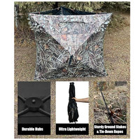 Porte pleine ouverte 2-3 personnes 360 degrés voir à travers le sol chasse aveugle Camouflage Pop up canard dinde chasse au cerf