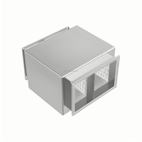 Silencieux de conduit en tôle rectangulaire personnalisé, boîte à pression statique insonorisante, boîte de silencieux de conduit