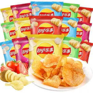 Hot bán đẻ khoai tây chiên 12g/70g kỳ lạ Snack chip tất cả các hương vị trái cây rau đẻ chip Túi