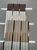 Produk baru dalam 2025 garis emas tahan air Ps Panel dinding dekoratif ukuran 120*7mm harga murah untuk Panel dinding Interior