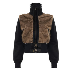 Chaqueta Ajustada de Estilo Urbano para Otoño, con Tejido Elástico Transpirable, Diseño Moderno con Parches y Felpa - Product Image 6