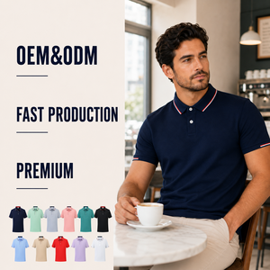 Chemises Polo Homme Personnalisées Respirantes et Lisses pour Affaires, Décontractées, Voyage, Vacances, Uniformes de <span class=keywords><strong>Café</strong></span>, Vêtements de Travail – Fabricant OEM ODM - Product Image 1