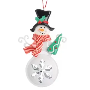 全新3D卡通面包土雪人吊坠圣诞魅力树脂DIY珠宝制作及配件礼品