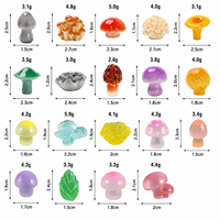 Mini-ornements en résine phosphorescente en forme de champignons pour terrariums de mousse, micro-paysages et décorations de jardin miniature DIY – Vente en gros