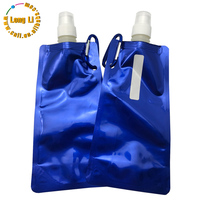 Pochette pliable anti-fuite personnalisée pour emballage de liquides, sac à eau réutilisable, camping, randonnée, escalade, eau minérale portable, bière