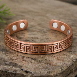 Traditional Ayurvedic Pure Copper Magnetic Bracelet for Pain Relief Luxury Handmade Personalization <b>Christmas</b> Halloween Gift - Product Image 1