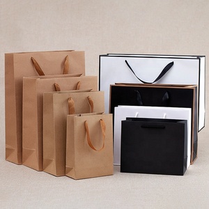 2020 New Design Custom Thickened Gift Kraft Paper Bag Clothing Shopping Packaging Paper Handbag