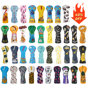Factory Direct Sale Golf Accessories <b>Mallet</b> Putter Golf Cover Magnet Closure Embroidery Golf Headcovers - Product Image 6