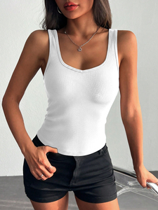 Canotte Basic Personalizzate da <span class=keywords><strong>Donna</strong></span>, Top <span class=keywords><strong>a</strong></span> <span class=keywords><strong>Costine</strong></span> Personalizzati, Canottiere da <span class=keywords><strong>Donna</strong></span> - Product Image 6