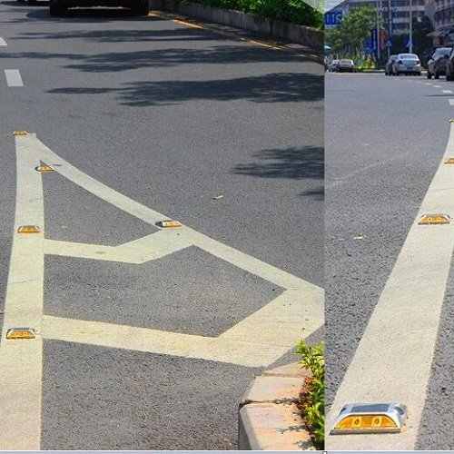 En çok satan mükemmel direnç sıkıştırma su geçirmez yanıp sönen trafik güvenliği alüminyum güneş yol damızlık Led uyarı ışığı