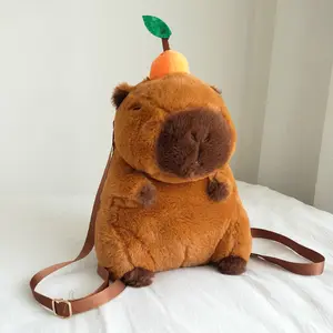 Хит продаж, рюкзаки Capybara, плюшевые игрушки, милые мягкие детские креативные плюшевые сумки Capybara